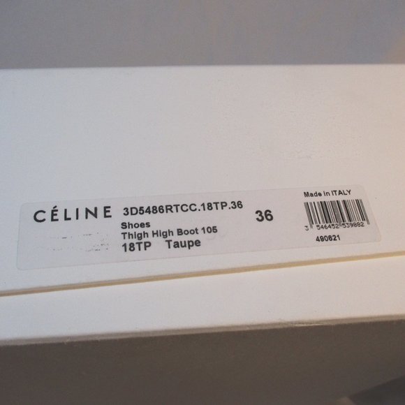 NEW CELINE PARIS Leather Thigh High Boot - Picture 6 of 13
